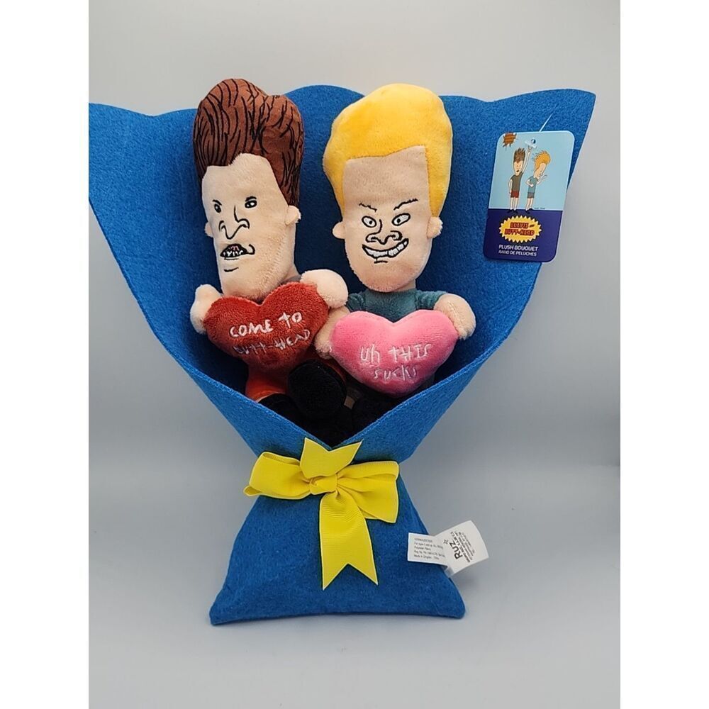 Ruz Beavis & Butt-Head 2pc Plush Bouquet Valentine Day